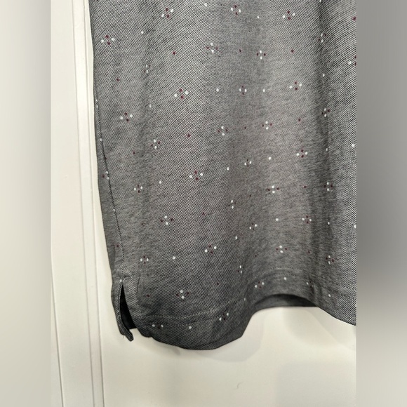 Travis Mathew Polo Shirt Mens Large Gray Dot Golf Pima Cotton Spring Sports - Picture 5 of 12